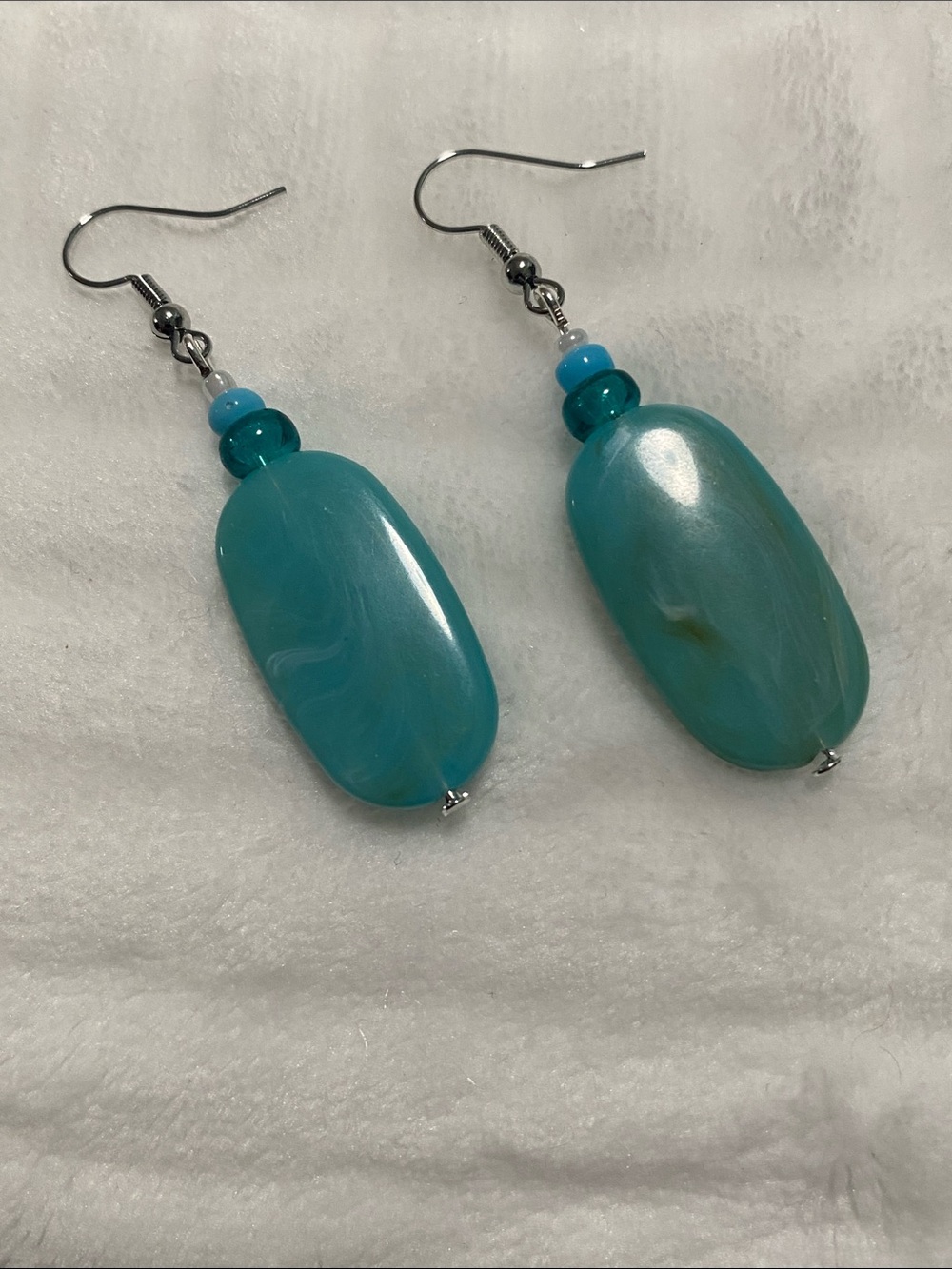 Good Vibes Only Turquoise Bead Drop Earrings - Women Jewelry